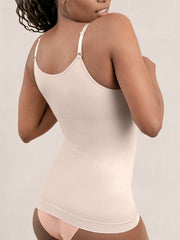 Nude chai smoothing camisole back smoothing detail and breathable weave