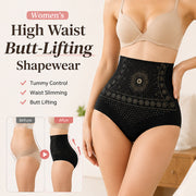 High-waisted seamless shaping shorts front view